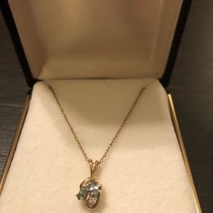 December birthstone necklace